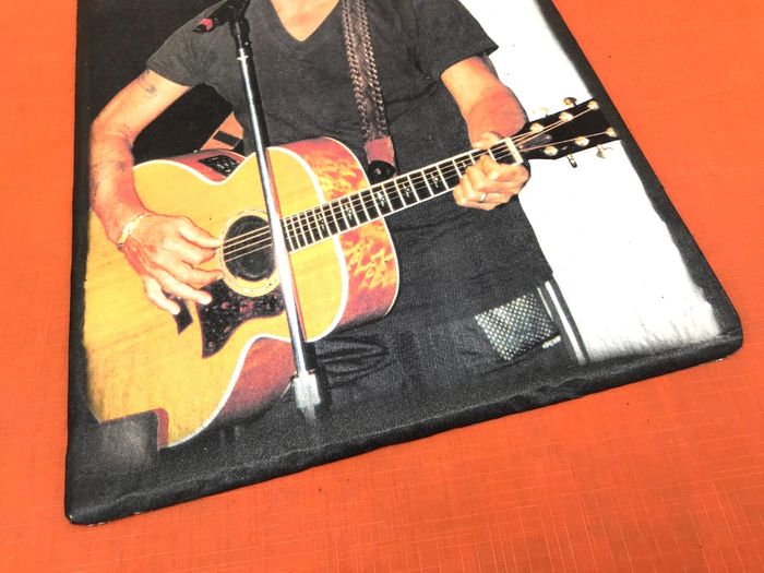 Portrait sur ardoise Johnny Hallyday - photo numéro 4