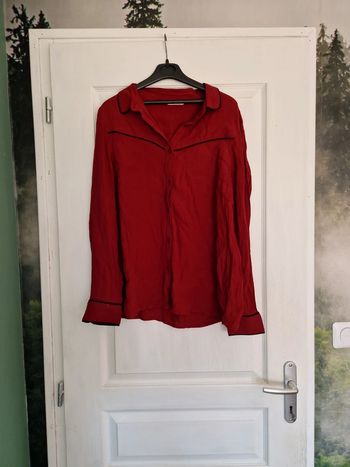 Chemise bordeaux camaïeu taille 42