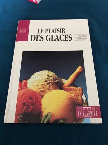 Livre de cuisine les glaces