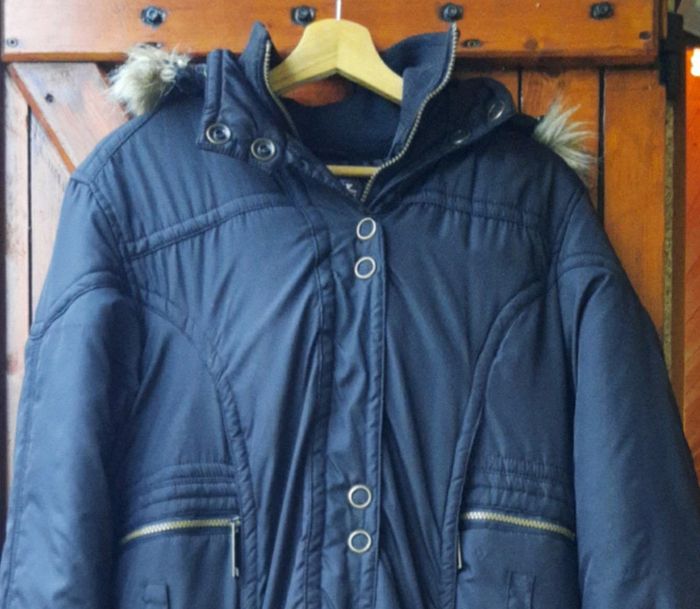 Manteau femme long noir Missy, taille L - photo numéro 3