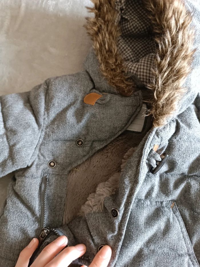 Gros manteau d'hiver à capuche fourré - photo numéro 5