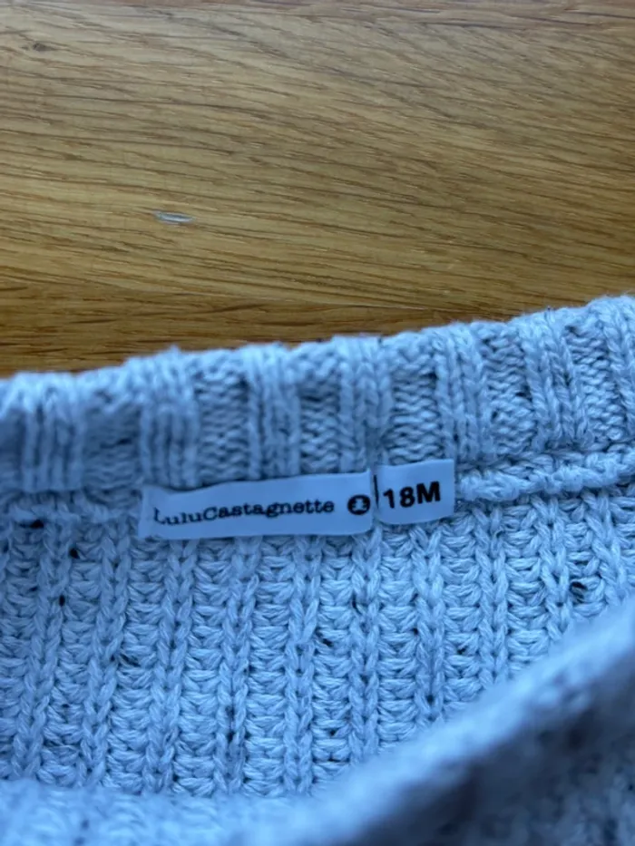 Pull maille Lulu Castagnette 18 mois garçon - photo numéro 2