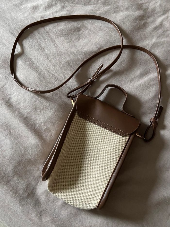 Sac bandoulière paille rectangle - photo numéro 3