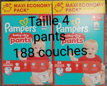 Couche Pampers baby dry pants taille 4
