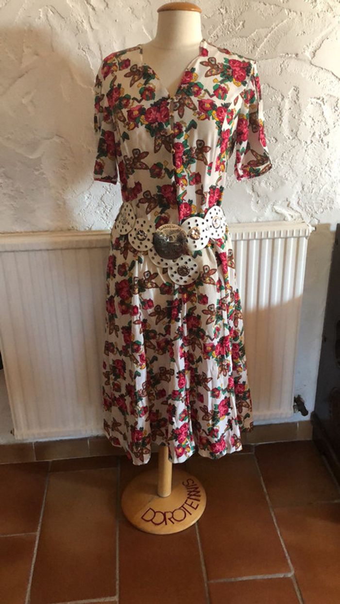 Robe 60’ 70’ taille 40 vintage rétro - photo numéro 3