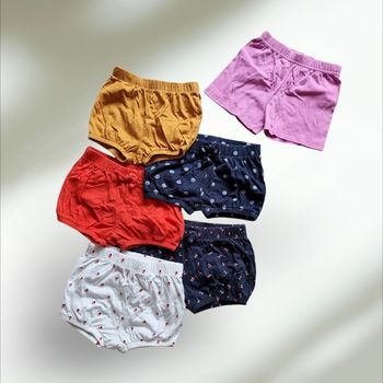 Lot de 5 bloomers + 1 short - Kiabi - 12 mois