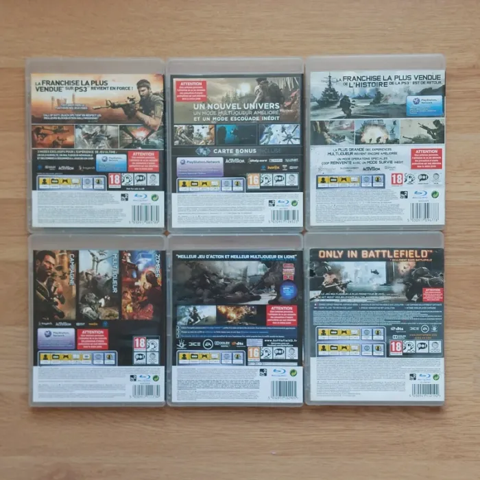 Lot 6 Jeux PS3 Call of duty /Battlefield - photo numéro 2