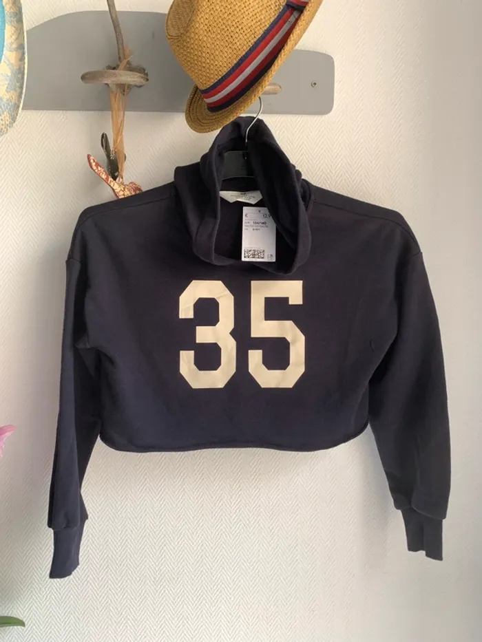 Ensemble sweat + short en jeans | neuf avec étiquette - photo numéro 5