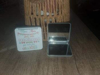 Double miroire de poche Atsem cadeaux fin d'année