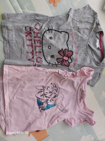 Lot t-shirts fille 5 ans