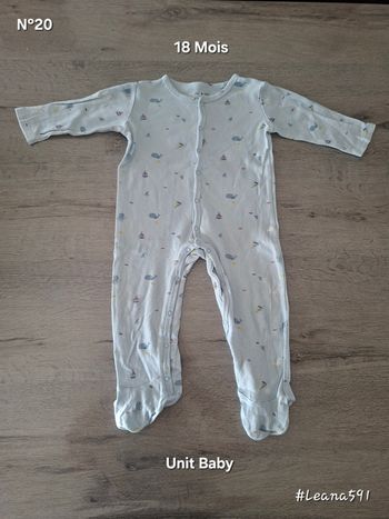 🌷N°20🌷Pyjama Léger - Unit Baby - 18 Mois🌷