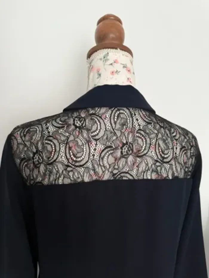 Robe bleu marine Automne/Hiver Zapa taille M 38 - photo numéro 10