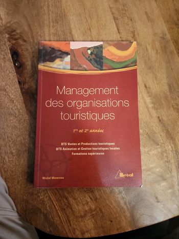 Livre : Management des organisations touristiques