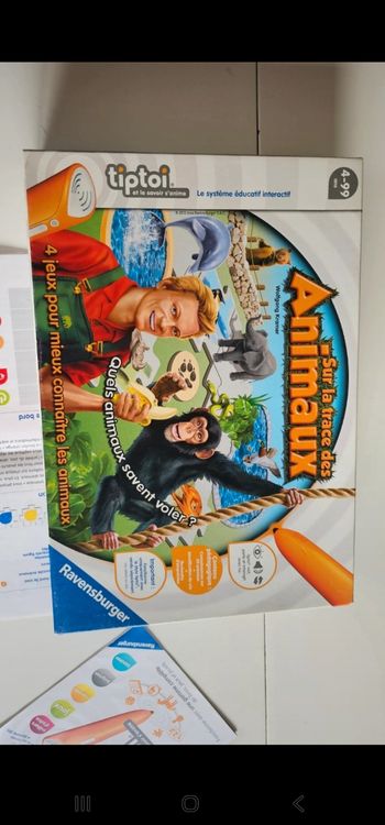 Jeu tiptoi les animaux