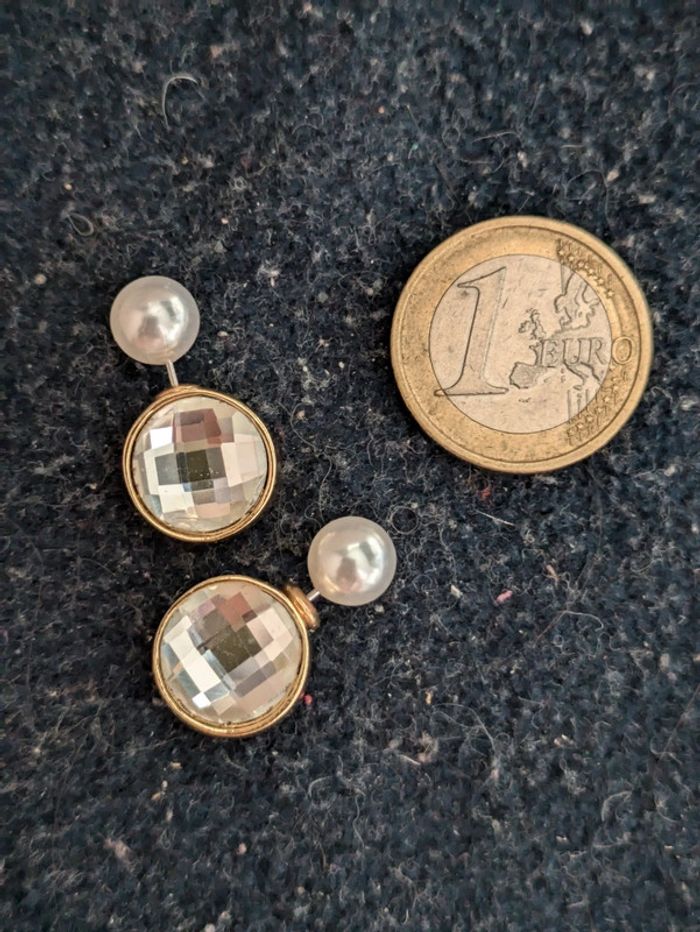 Boucles d'oreilles a strass - photo numéro 2