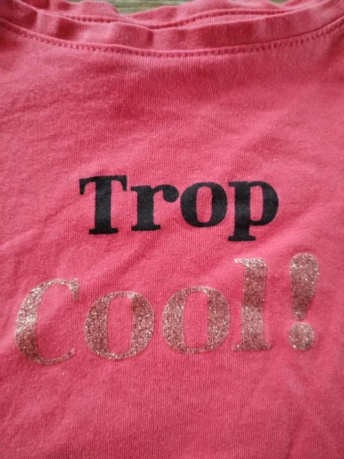 Tee shirt rose Trop cool - photo numéro 4