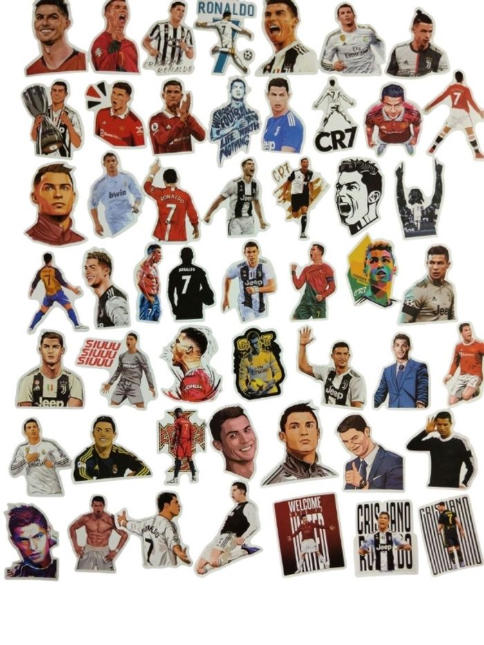 Set 50 stickers autocollants Cristiano Ronaldo CR7