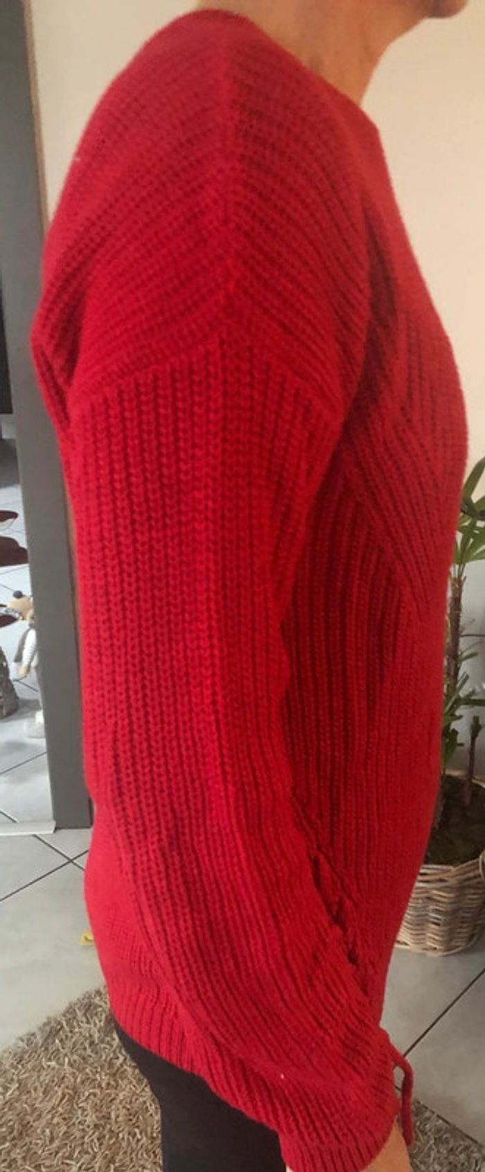 Pull rouge taille XS - photo numéro 2