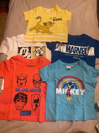 Lot tee-shirts Marvel /Disney