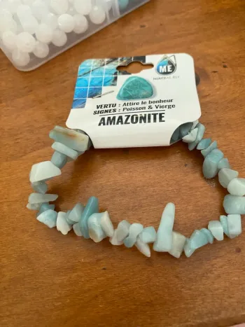Bracelet en pierres amazonites