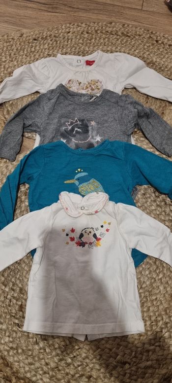 Lot de t-shirts manches longues