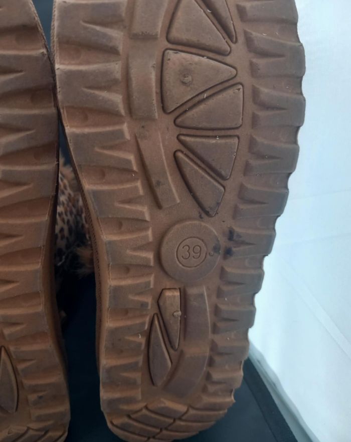 Bottes fourré motifs léopard P39 - photo numéro 9