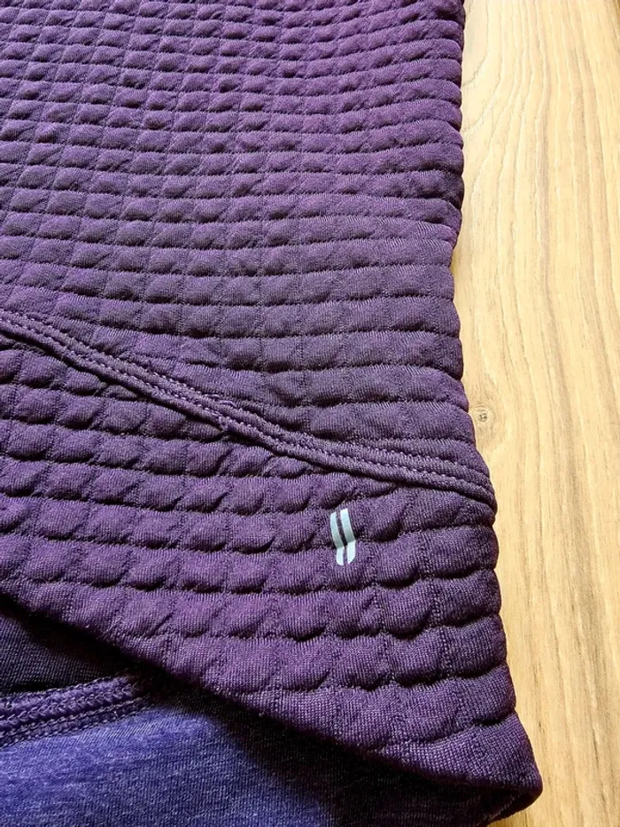 Pull Nobull matelassé violet taille M femme - photo numéro 3