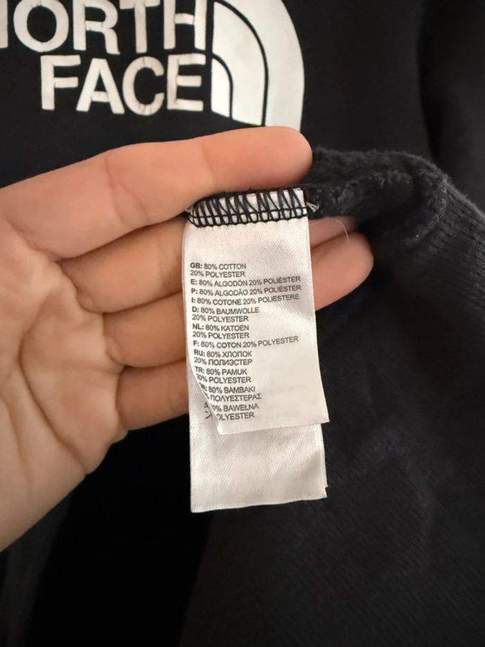 Pull / Sweat à capuche The North Face poche avant & cordon taille S couleur noir - photo numéro 8