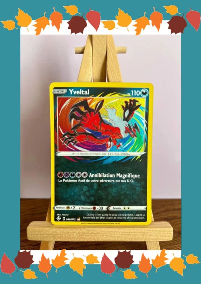 Carte Pokémon yveltal 46/72 destinée radieuse