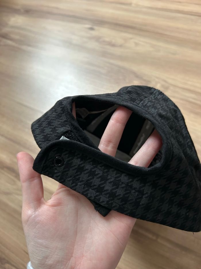 Casquette noire à carreaux Homme Serie Graffic Réglable - photo numéro 3