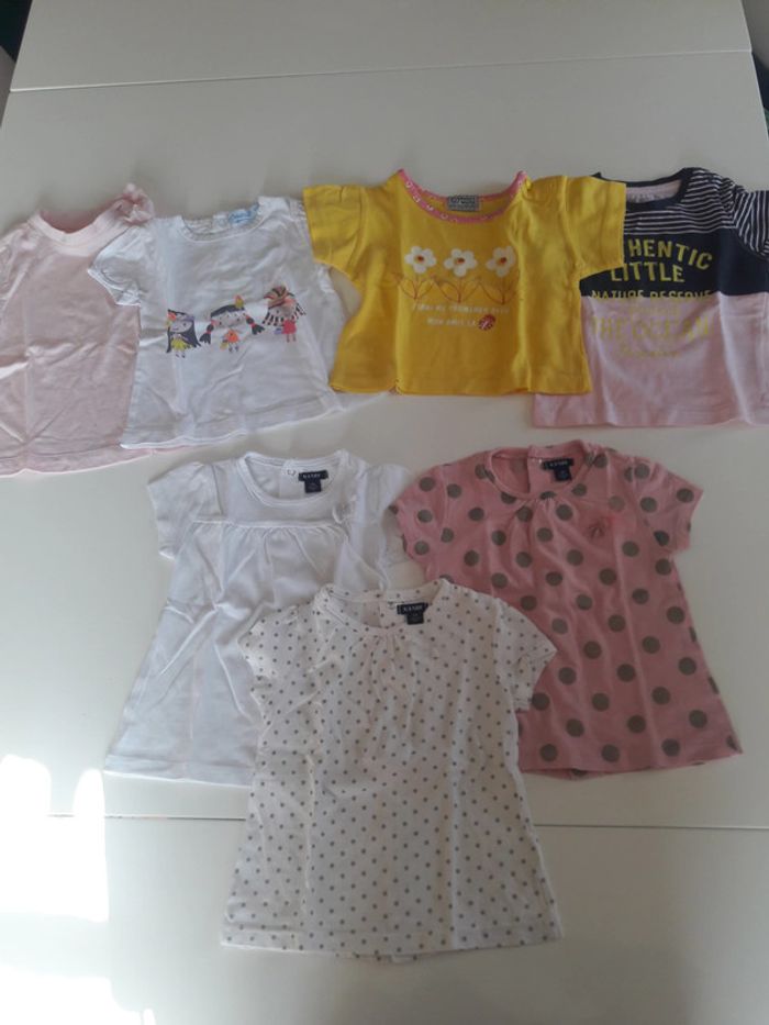 Lot de 7 t-shirts fille