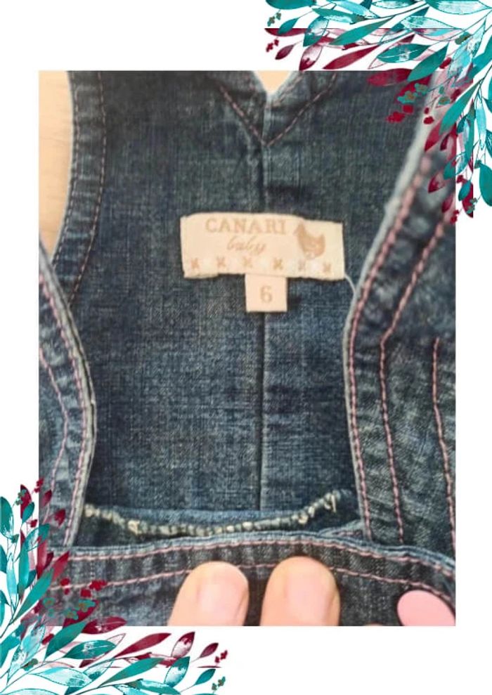 Robe jean 6 mois fille - photo numéro 3