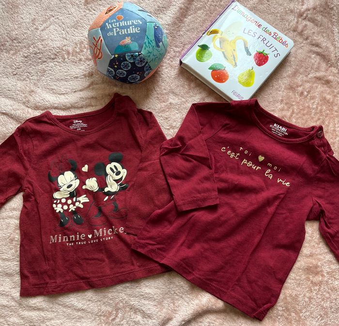 Lot de 2 tee-shirts manches longues