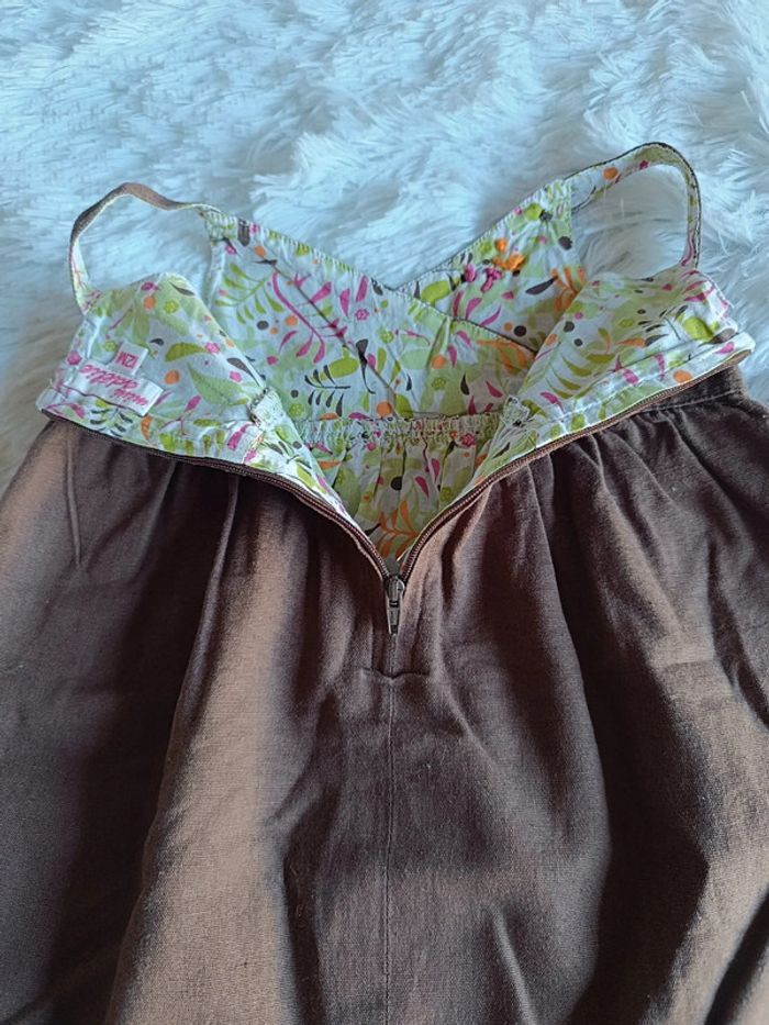 Robe cache-coeur en Lin et Coton T. 12 mois Mini Adélie - photo numéro 6