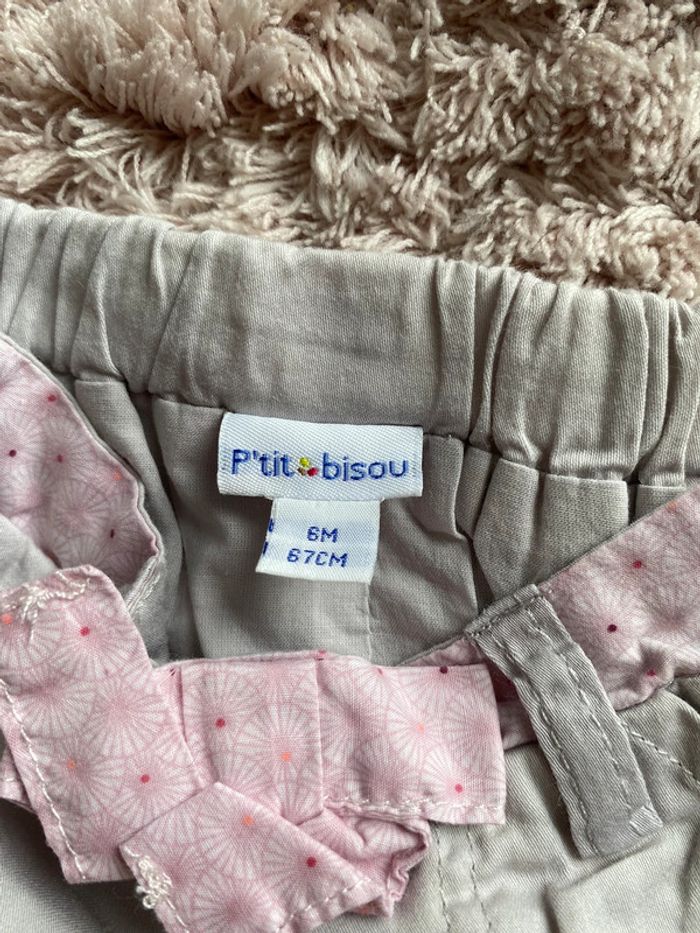 Ensemble bodie, pantalon fluide et bandeau P’tit bisou 6 mois - photo numéro 4