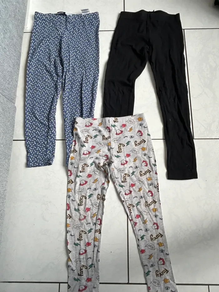 Lot de 3 leggings fille 8 ans
