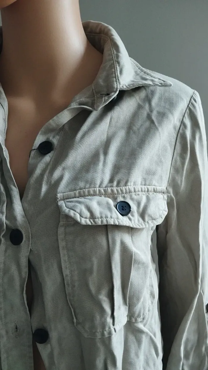 Chemise beige taille xs femme - photo numéro 4