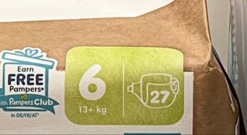 Lot de 2 paquets// Couches Pampers taille 6