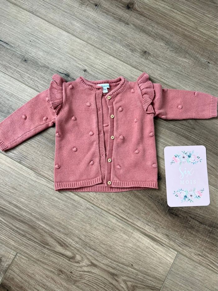 Pull/Gilet vieux rose Vertbaudet