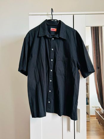 Chemise noire unie Homme Oxbow Taille XL