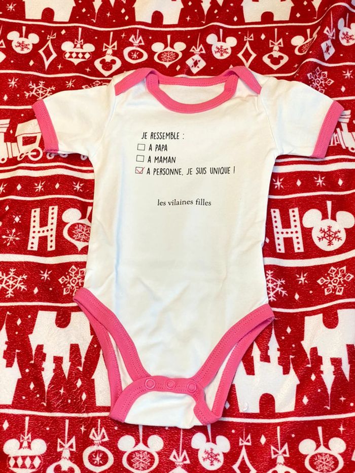 Lot de 2 body bébé fille MC 3-6 mois - photo numéro 2