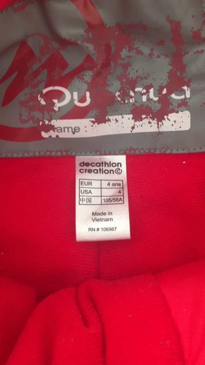 Pantalon ski Roue Décathlon 4 ans - photo numéro 8