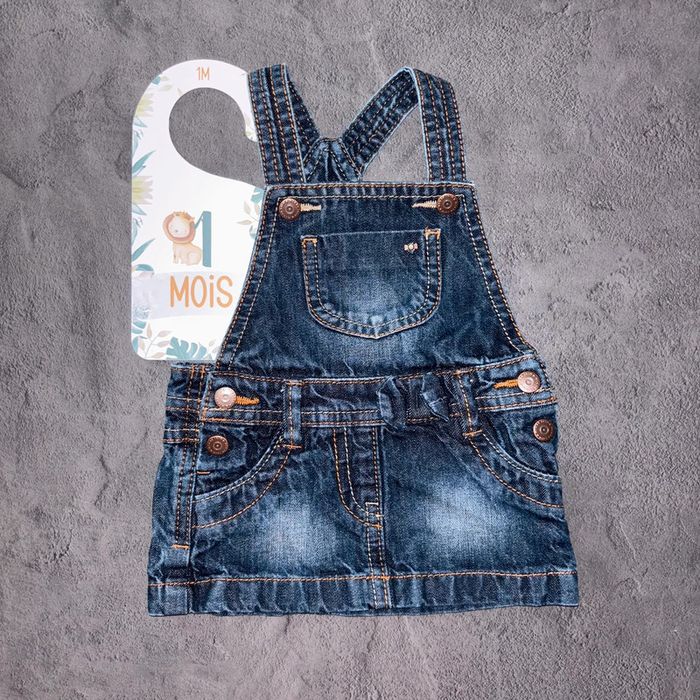 Robe effet jean Kiabi / 1 mois / Très bon état