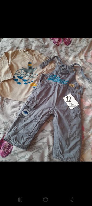 Ensemble chaud 12 mois salopette chaude