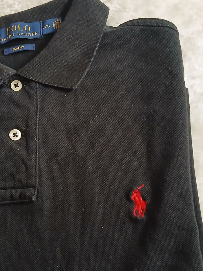 Polo Ralph Lauren – Slim Fit – Noir – Taille L – Excellent état - photo numéro 2