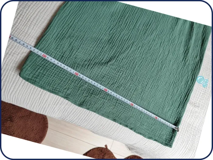 Robe verte / gaz de coton / S - photo numéro 8