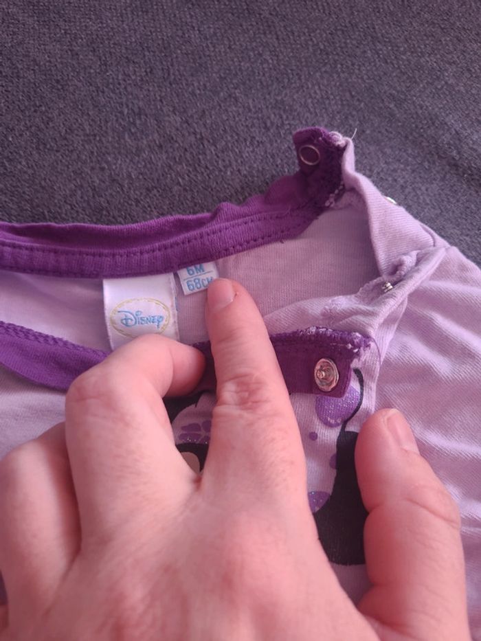 Haut manches courtes 6 mois fille 68 cm - photo numéro 2