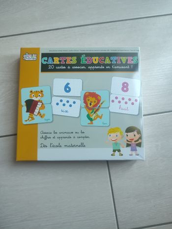 Cartes éducatives chiffre