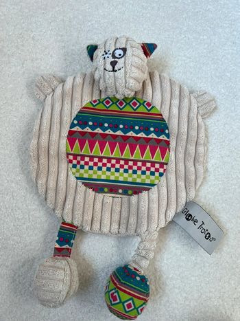 Doudou plat chat Globe Trotoys