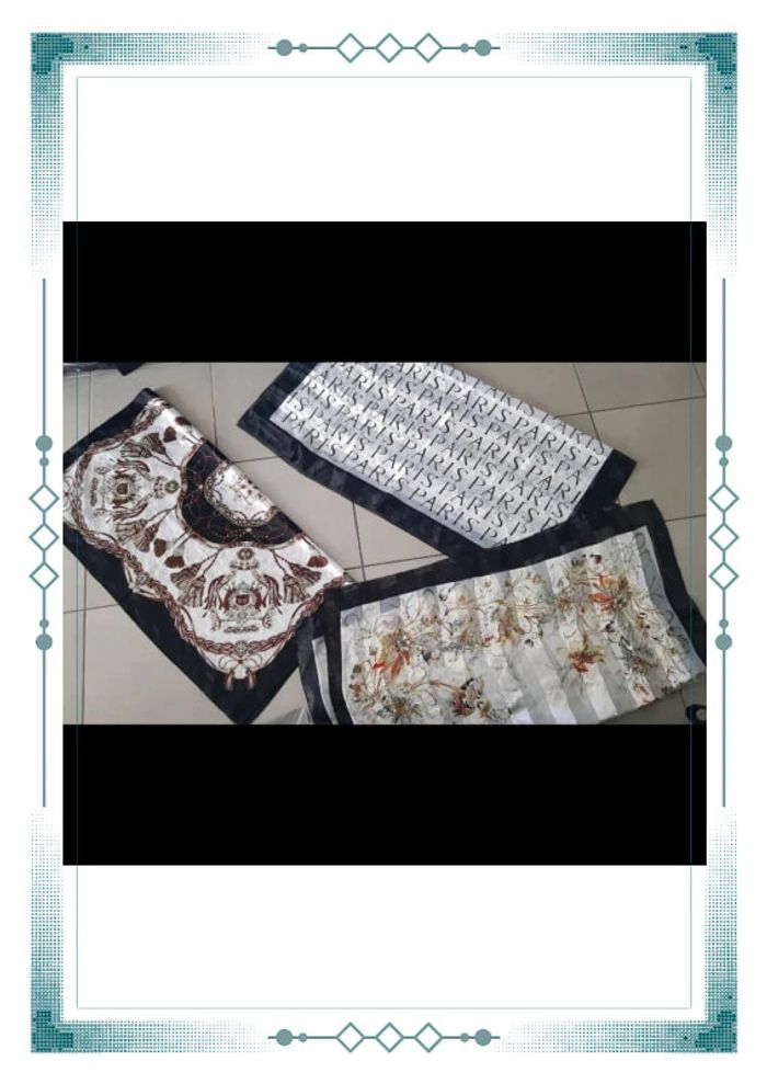 🌸 LOT de 3 foulards